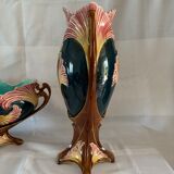Ensemble barbotine jardinière et vases