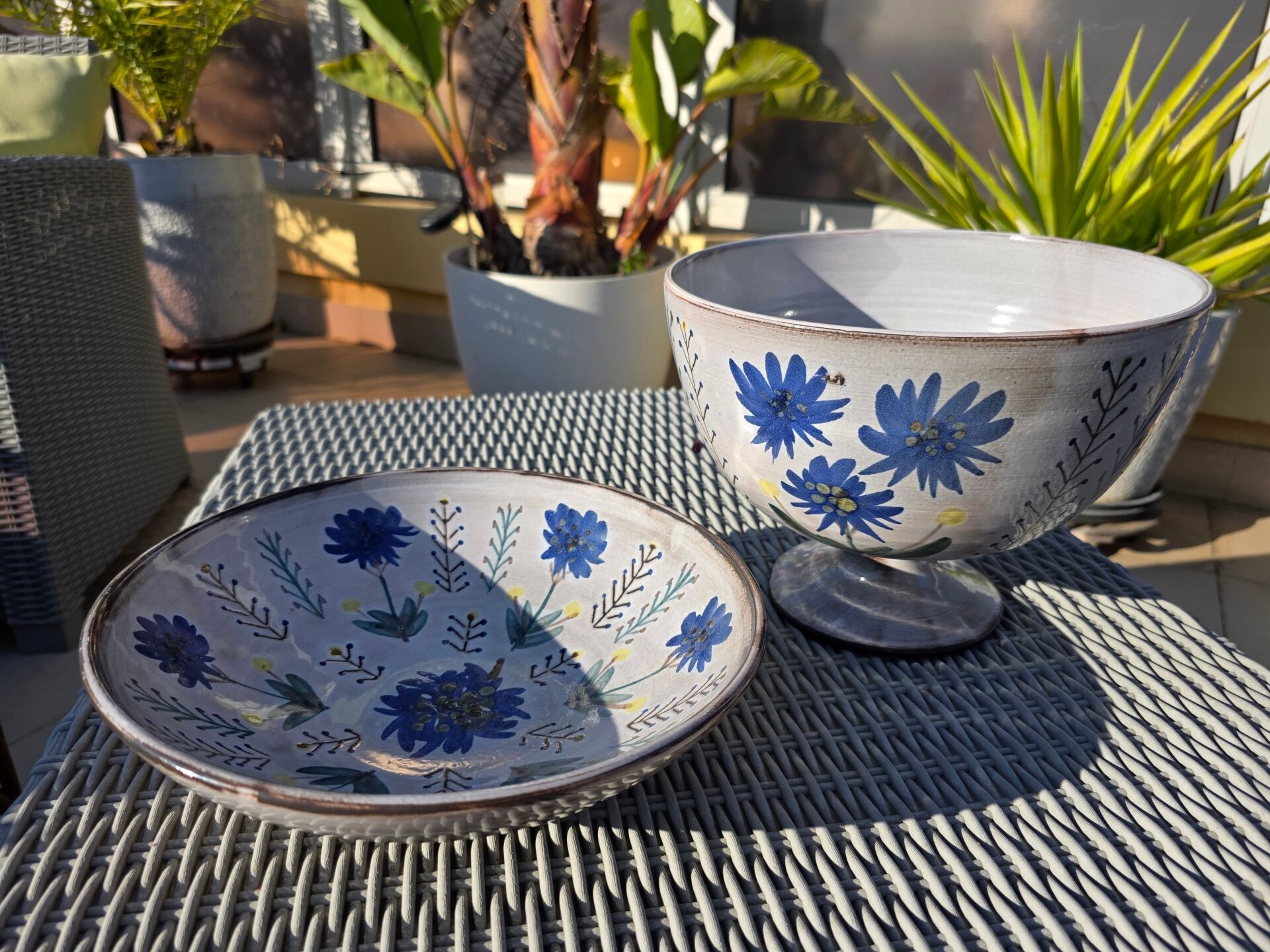 Vintage ceramic deep dish Vallauris – Gérard Hoffman Workshop