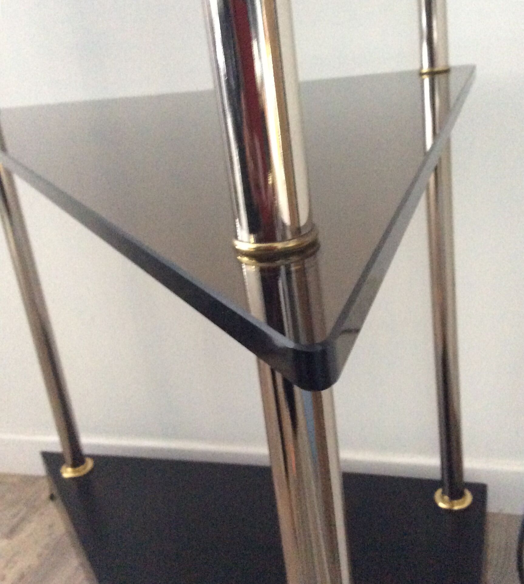 Corner shelf with lighting 1970