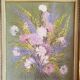 Ancient painting, still life with wildflowers 60/80s
