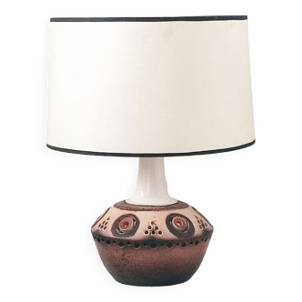 Ceramic table lamp 60s Vallauris.