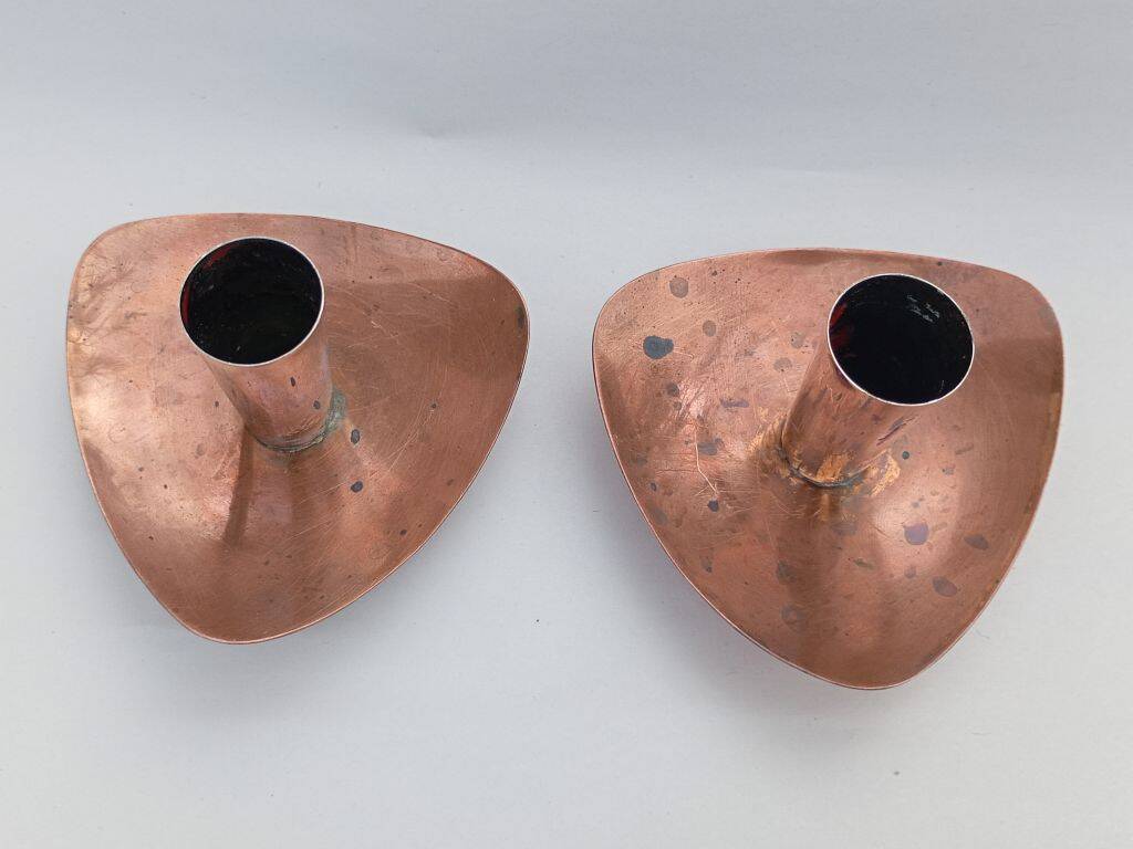 Pair of Danish Mid-Century Modern Candle Holders – 1960s