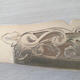 Antique silver metal knife