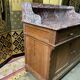 Bathroom cabinet in fir and marble