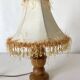 Retro wood and pearl lamp