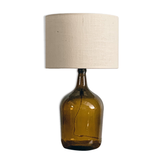 Lampe dame Jeanne et jute
