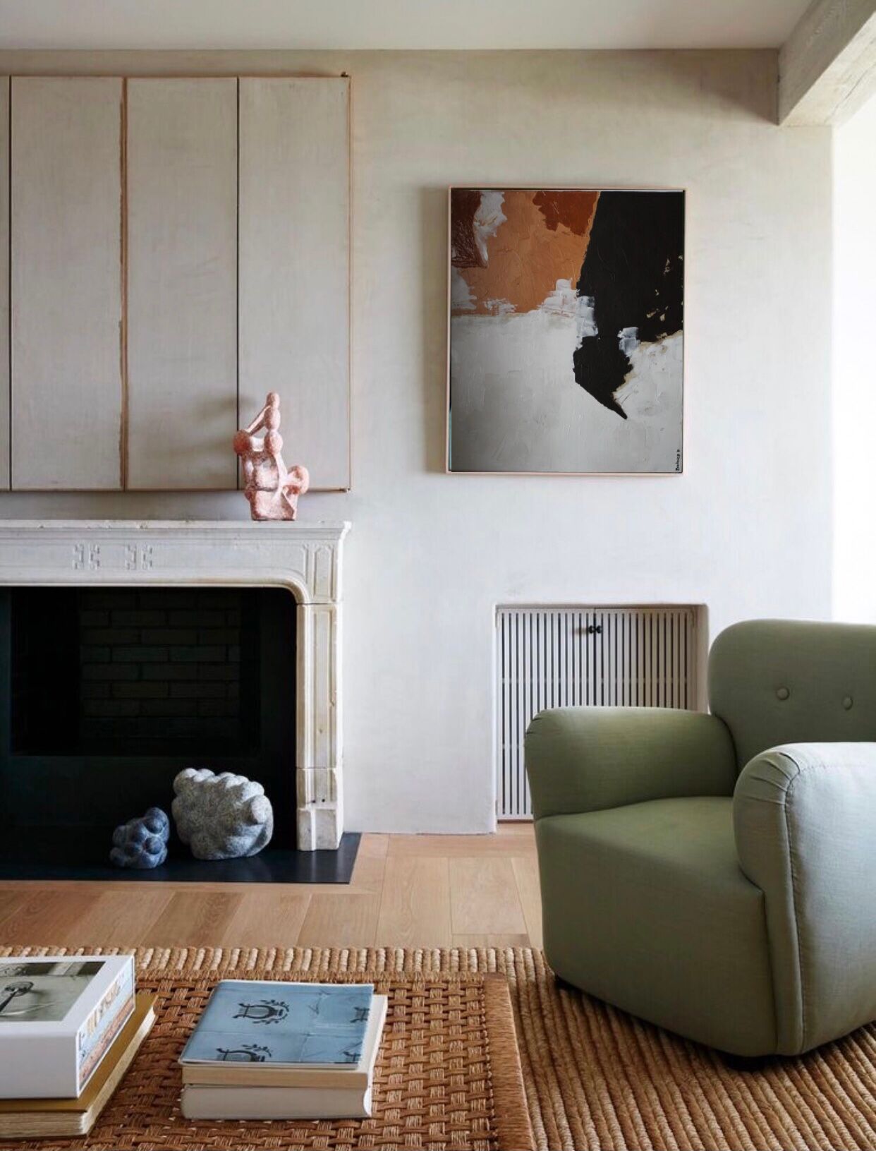 Acrylic canvas "earth" for living room decoration