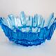 Vintage decorative plate in light blue glass, Italy, 1960s