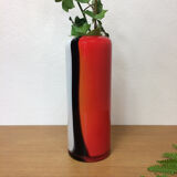 Red Italian Murano glass vase