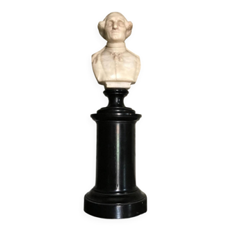 Bust of an Italian prelate in alabaster.