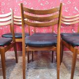 Scandinavian series of 6 chairs
