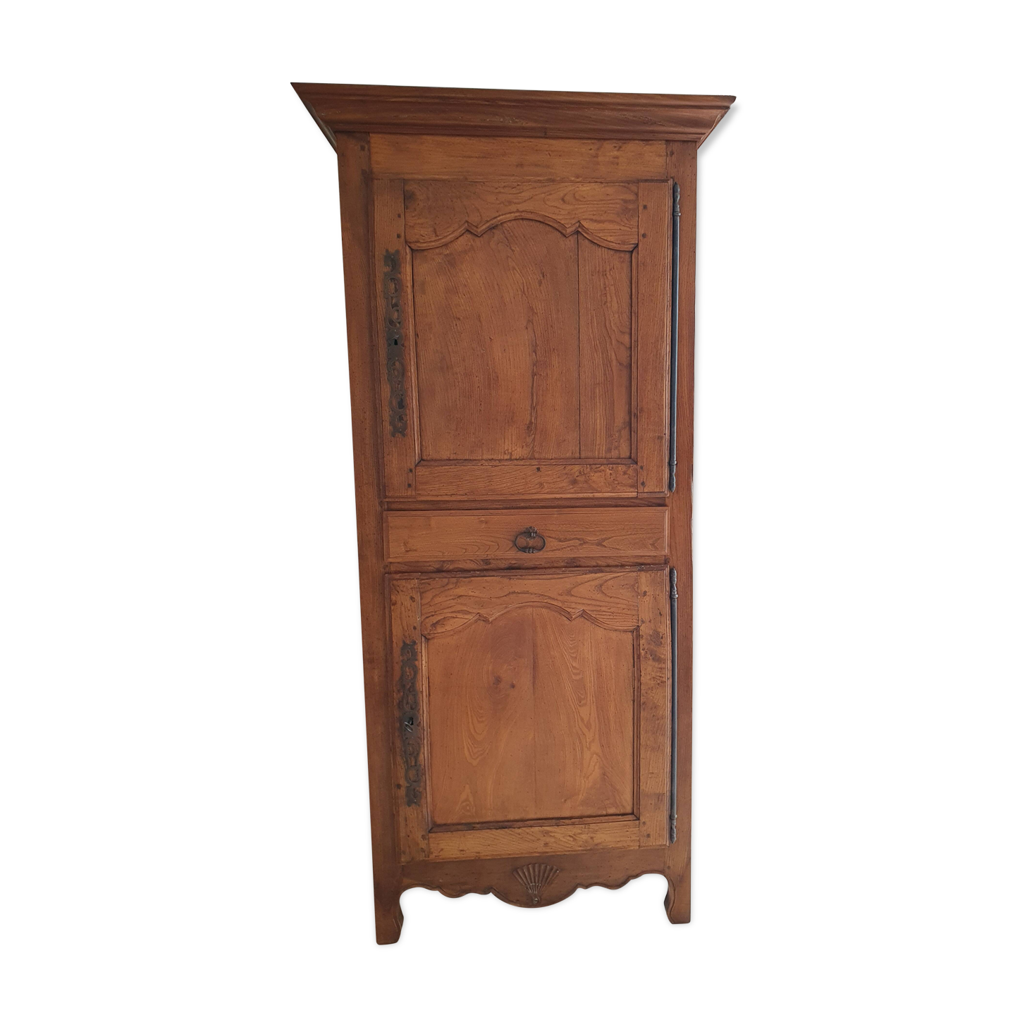 Standing man, solid oak wardrobe