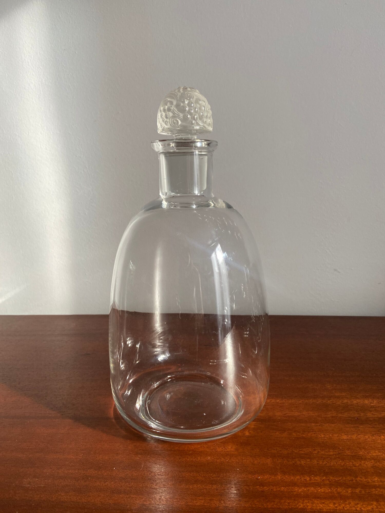 Crystal port decanter by René Lalique around 1925