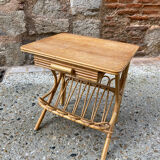 Rattan bedside table