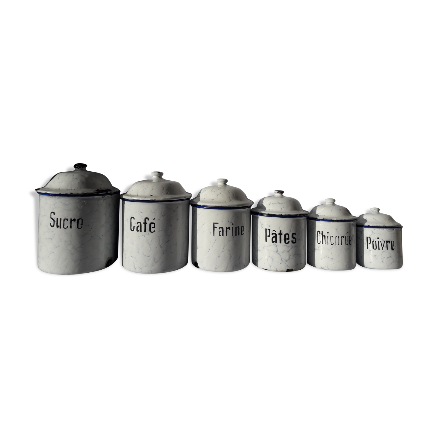 Serie pots émaillés