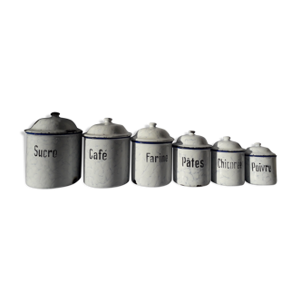 Serie enamelled pots