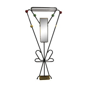 Porte manteaux en fer peint vintage