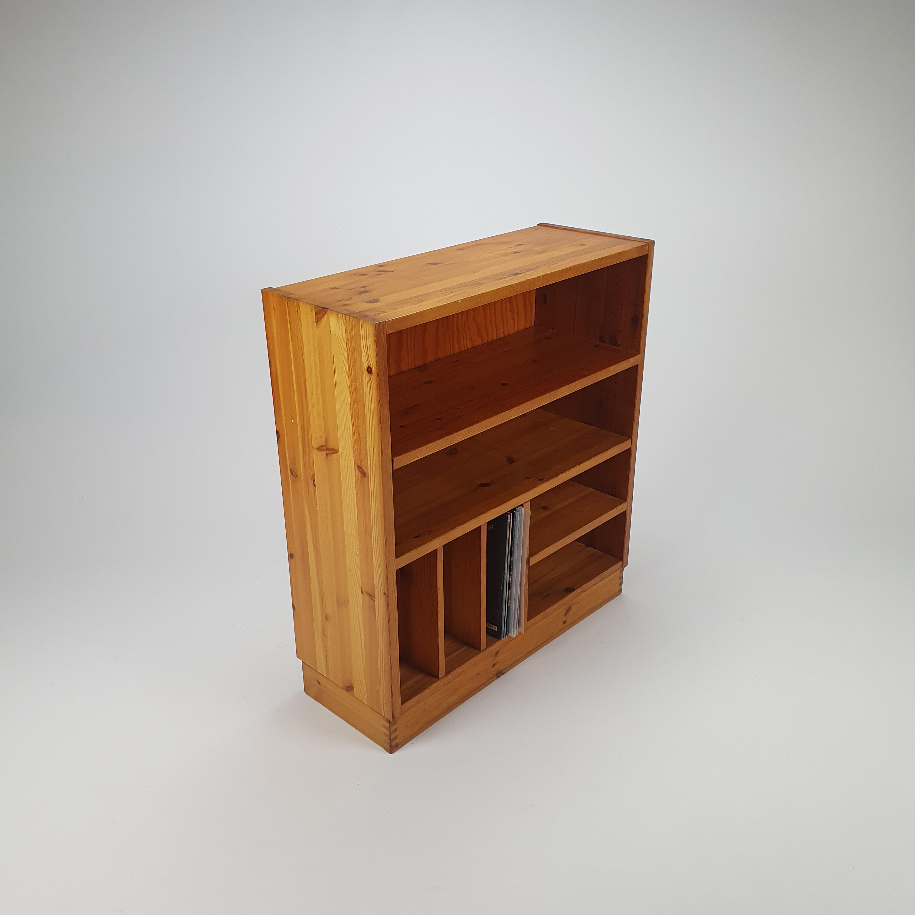 Maison Regain Style Pine Audio Cabinet, 1970s