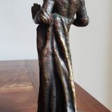 Statuette ancienne en bronze patiné