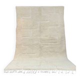 Ecru Beni Ouarain Berber Rug