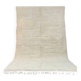 Tapis berbère Beni Ouarain écru