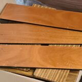 Floor 1960 string wood rising black smooth
