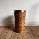 Rattan Brass Umbrella stand basket  Gabriella Crespi