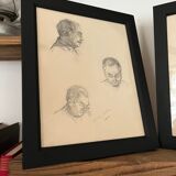 Drawing "My Dad" 1905 in graphite