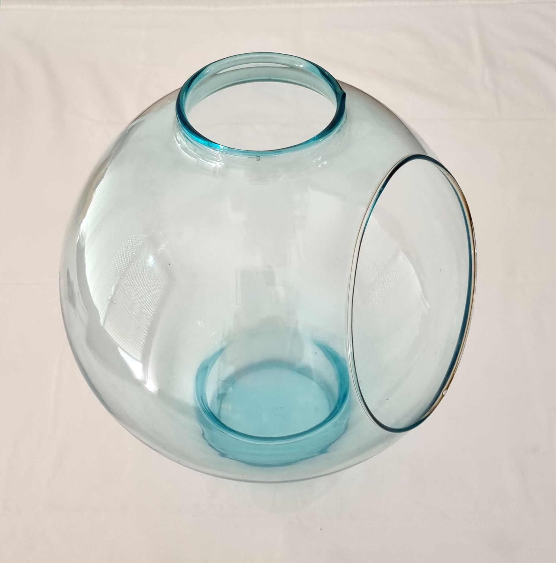 Vase hublot bleu