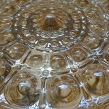 Ceiling light amber glass bubbles