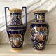 Earthenware vase from Gien with Renaissance decoration.