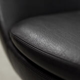 Fauteuils pivotants noirs, 1970