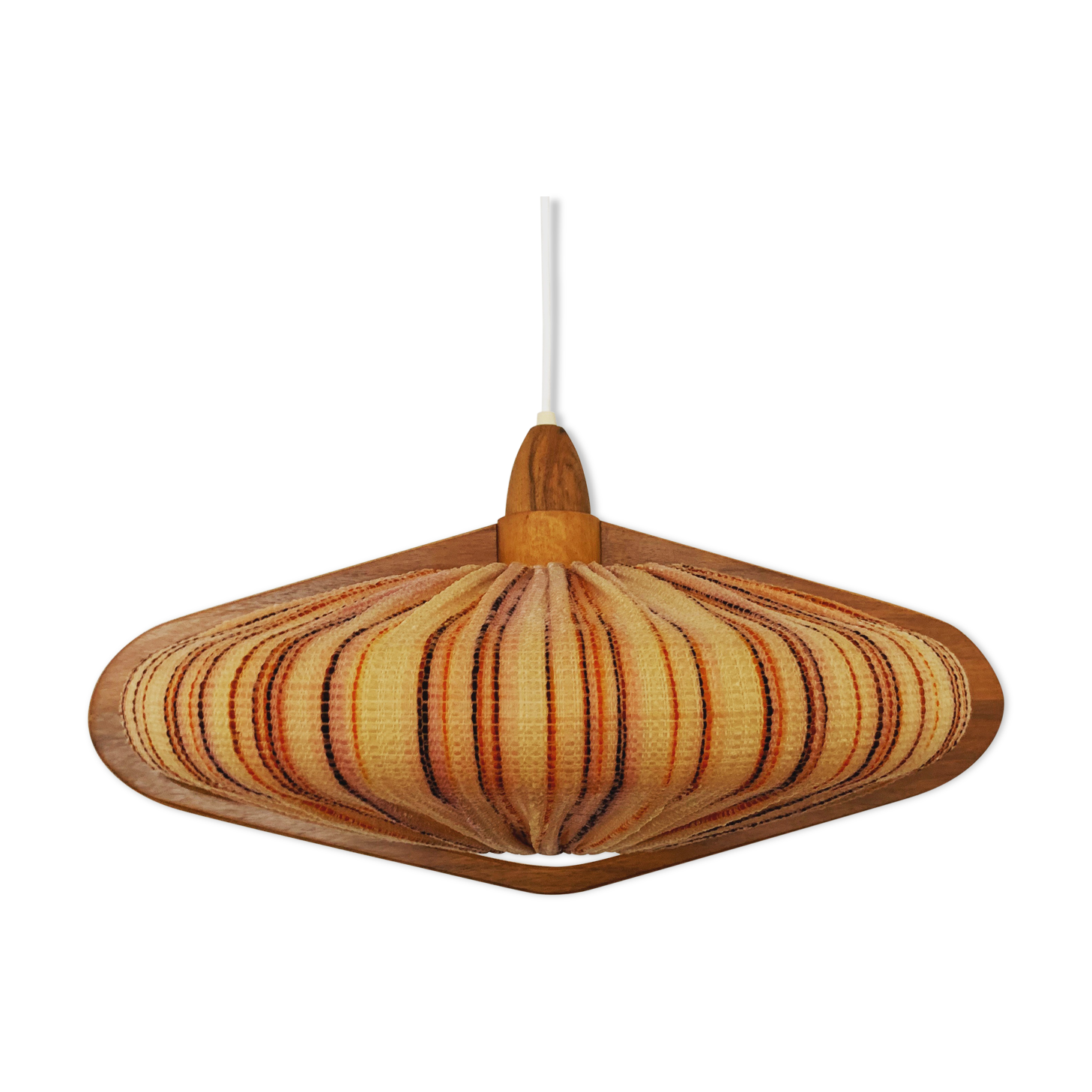 Walnut pendant lamp by Temde