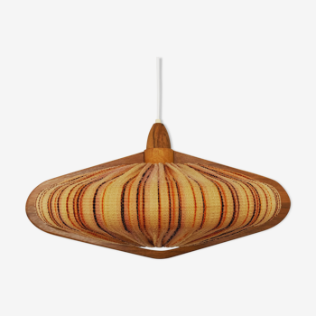 Walnut pendant lamp by Temde