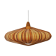 Walnut pendant lamp by Temde