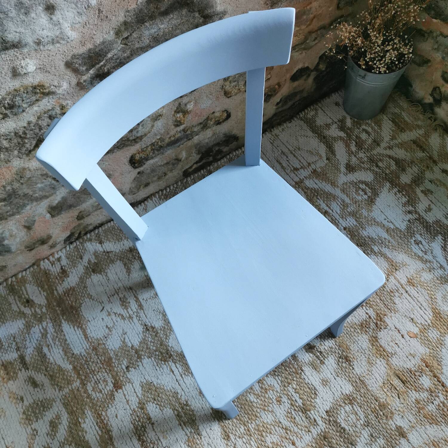 4 Blue Luterma Bistro Chairs