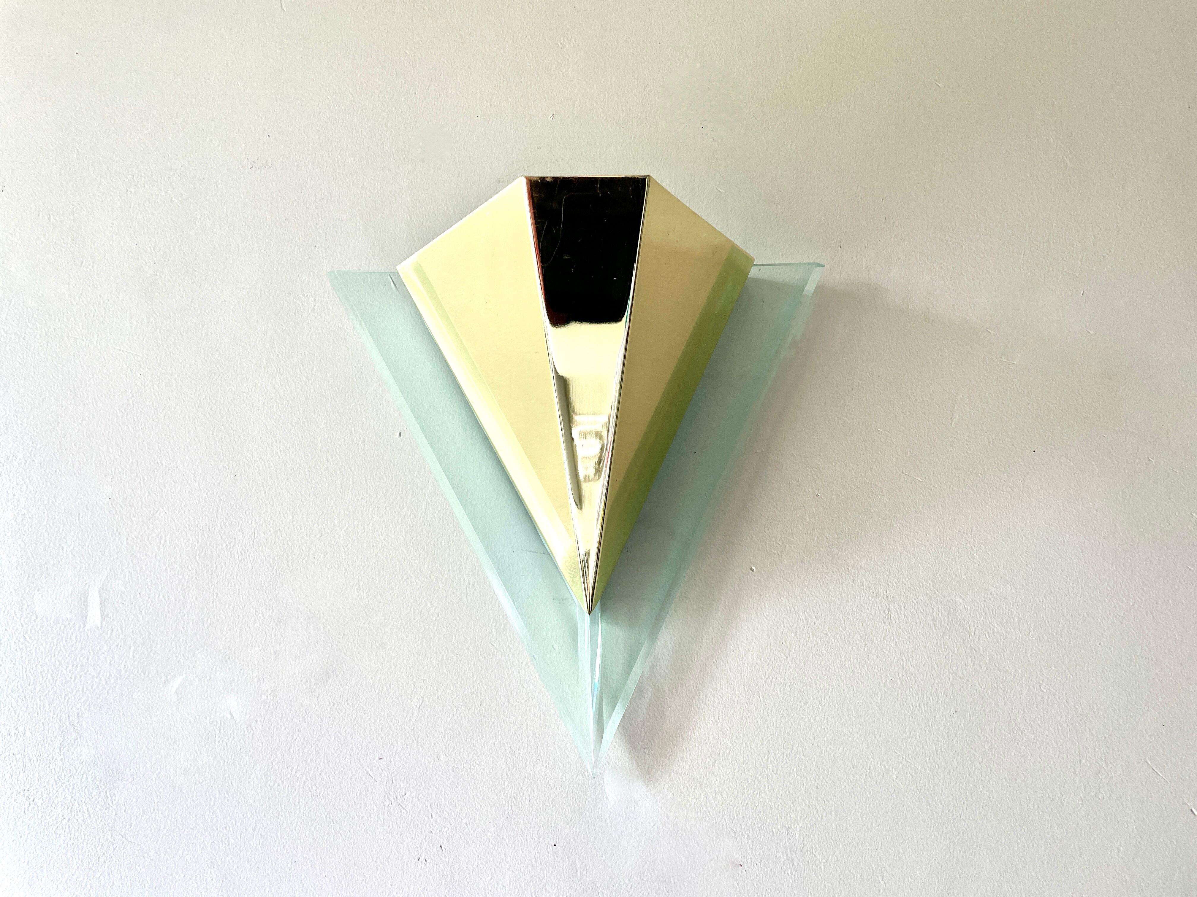 Triangular wall light 1980