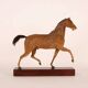 Horse sculpture by H. Fratin in wood, France, circa 1818.