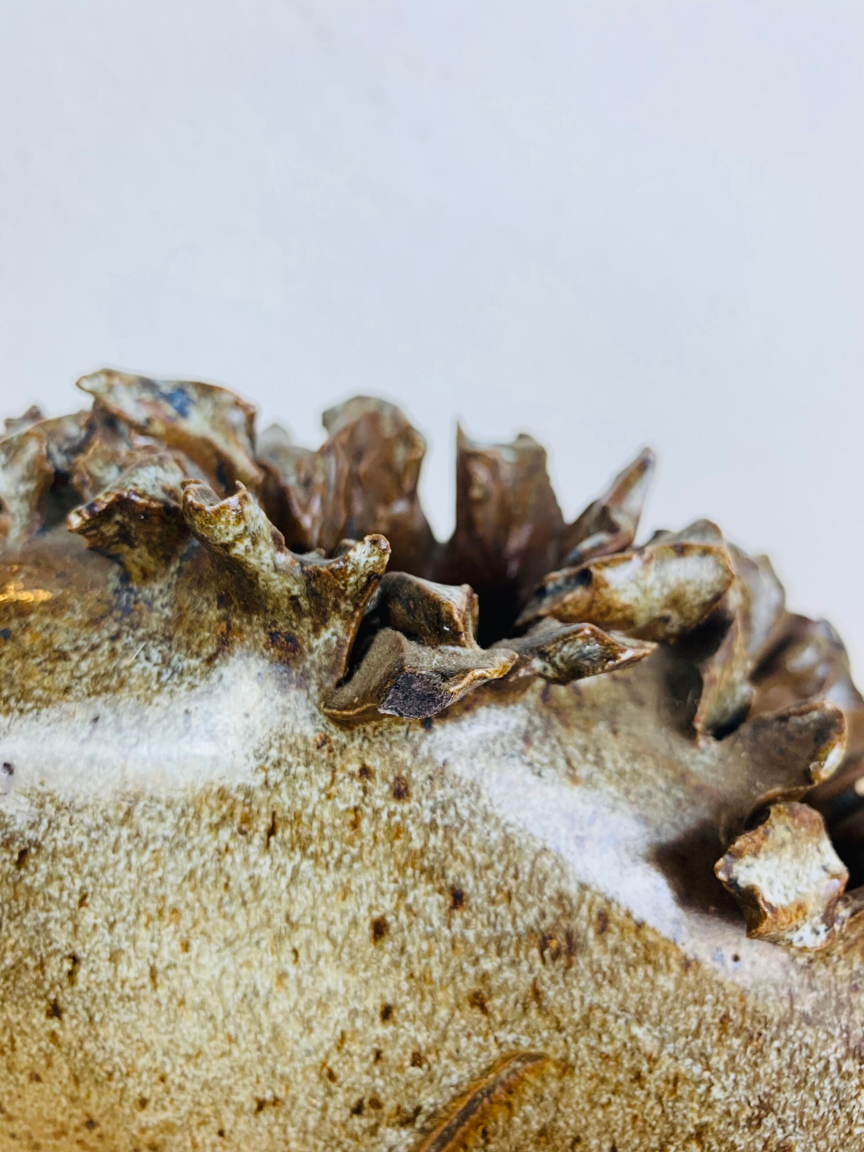 Vase stings zoomorphic flowers by Alexandre Kostanda, ceramic fish