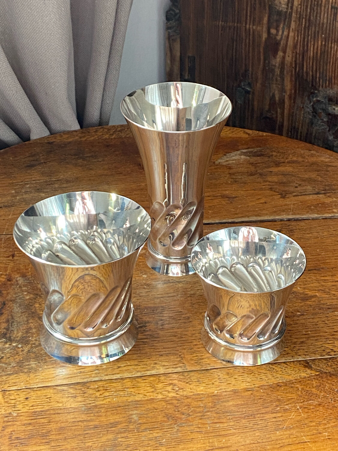 Silver-plated timbales