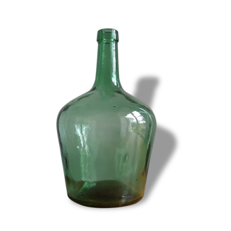 Dame Jeanne vertes/turquoises transparentes de 2 litres