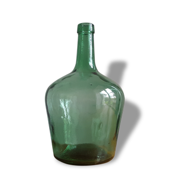 Dame Jeanne vertes/turquoises transparentes de 2 litres