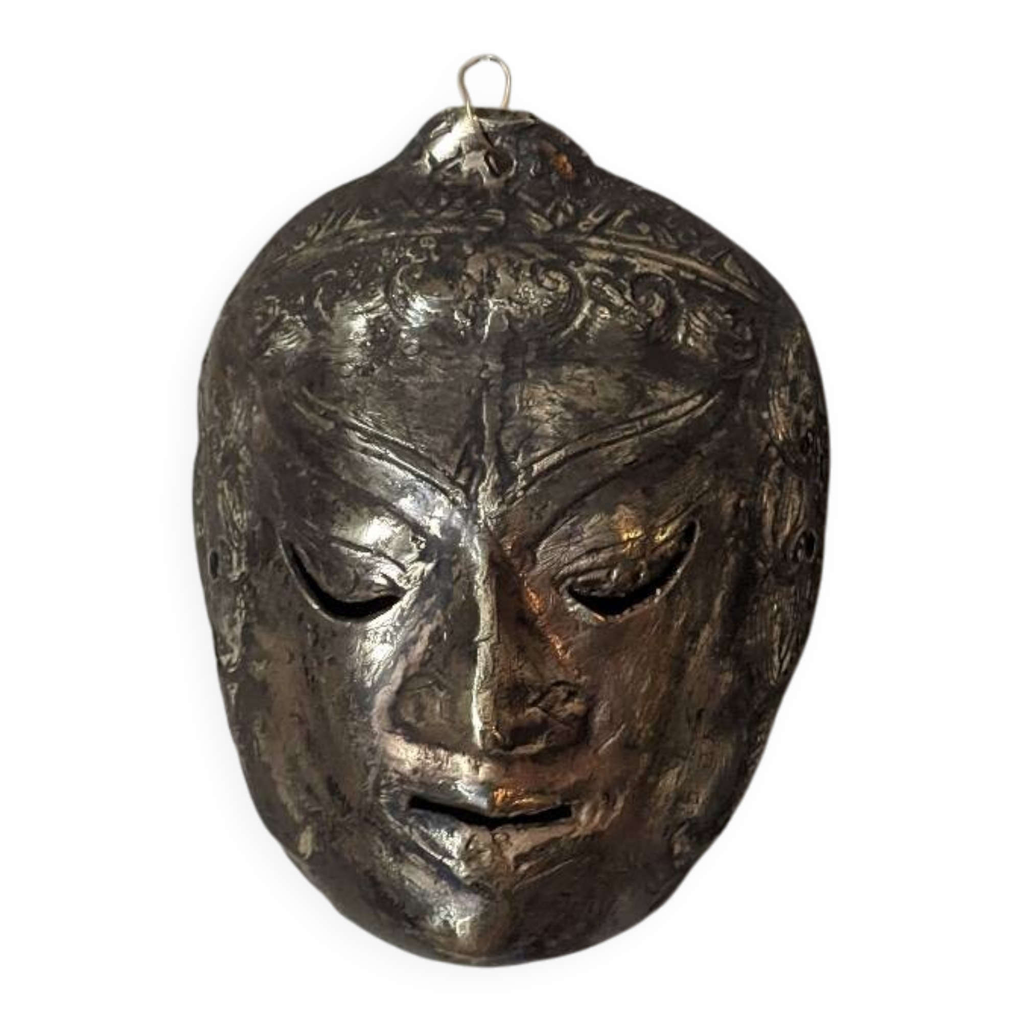Antique bronze theatre mask Indonesia