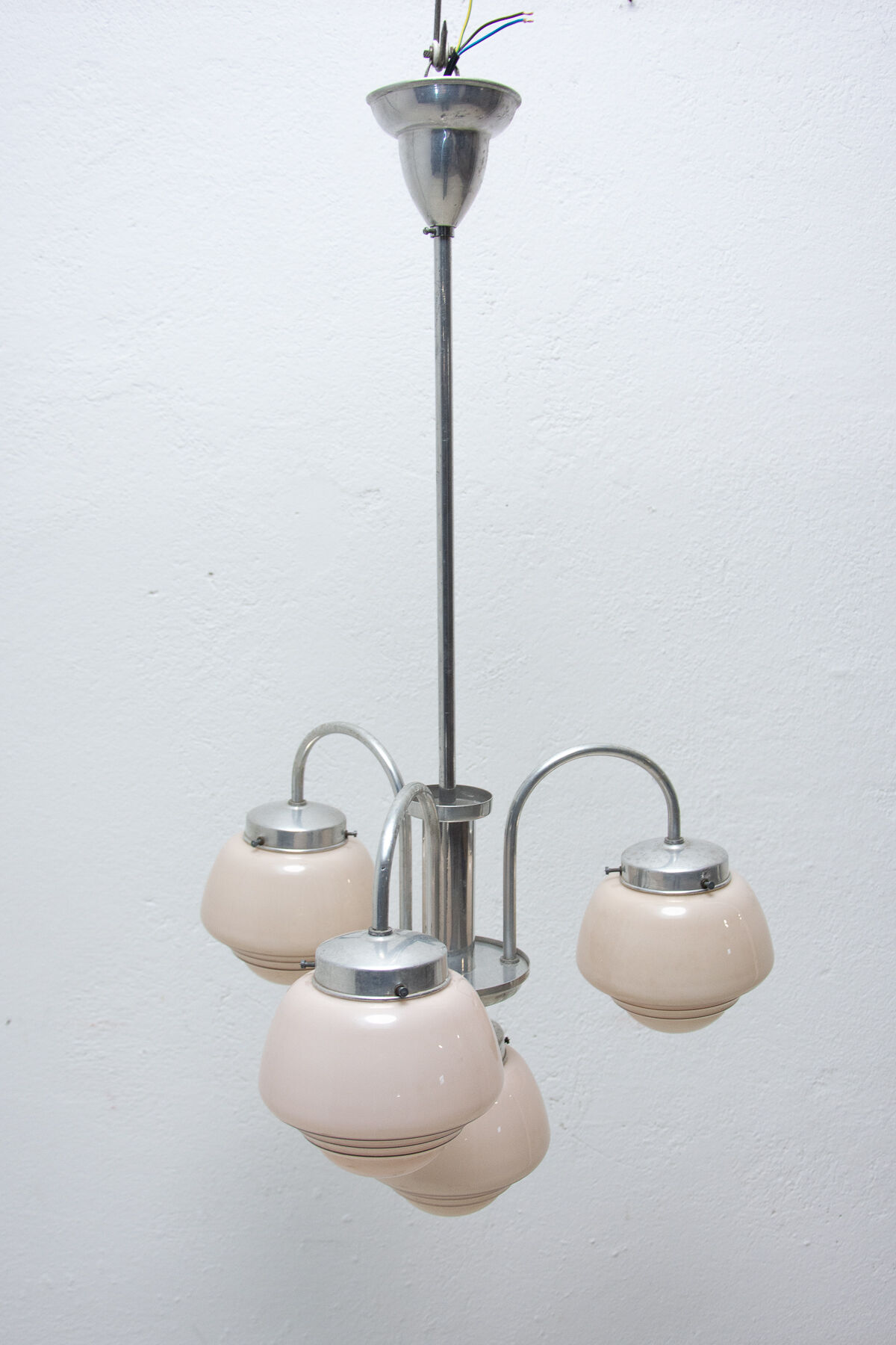 Lustre Art déco à trois bras, années 1930