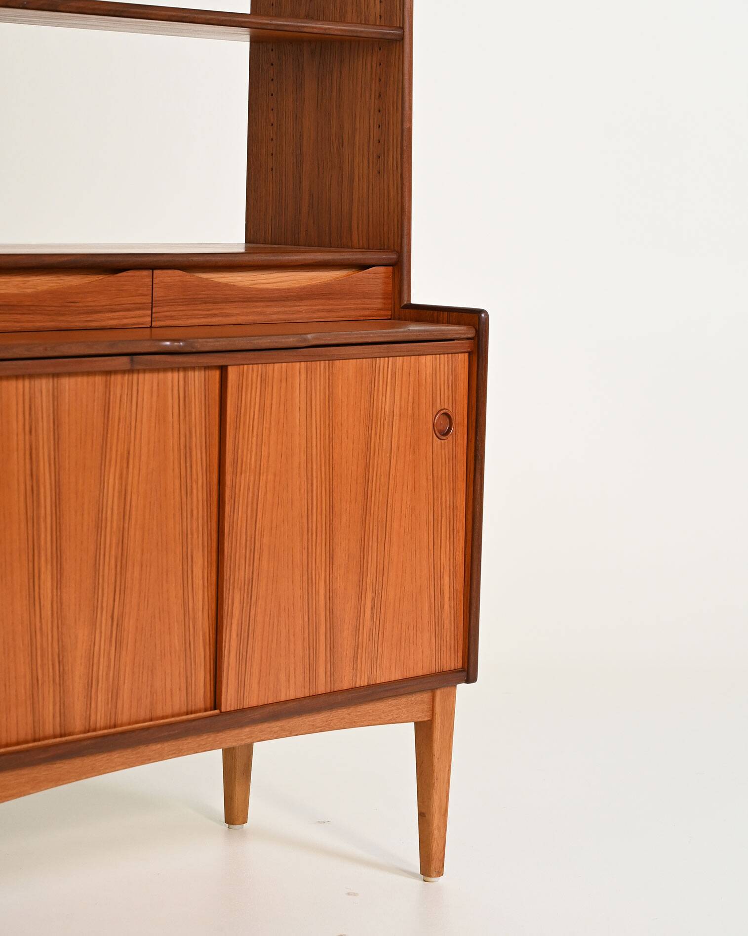 Bookcase with hidden desk by Bräntorps, 1960s