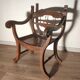 Fauteuil Dagobert canné XIXème siècle
