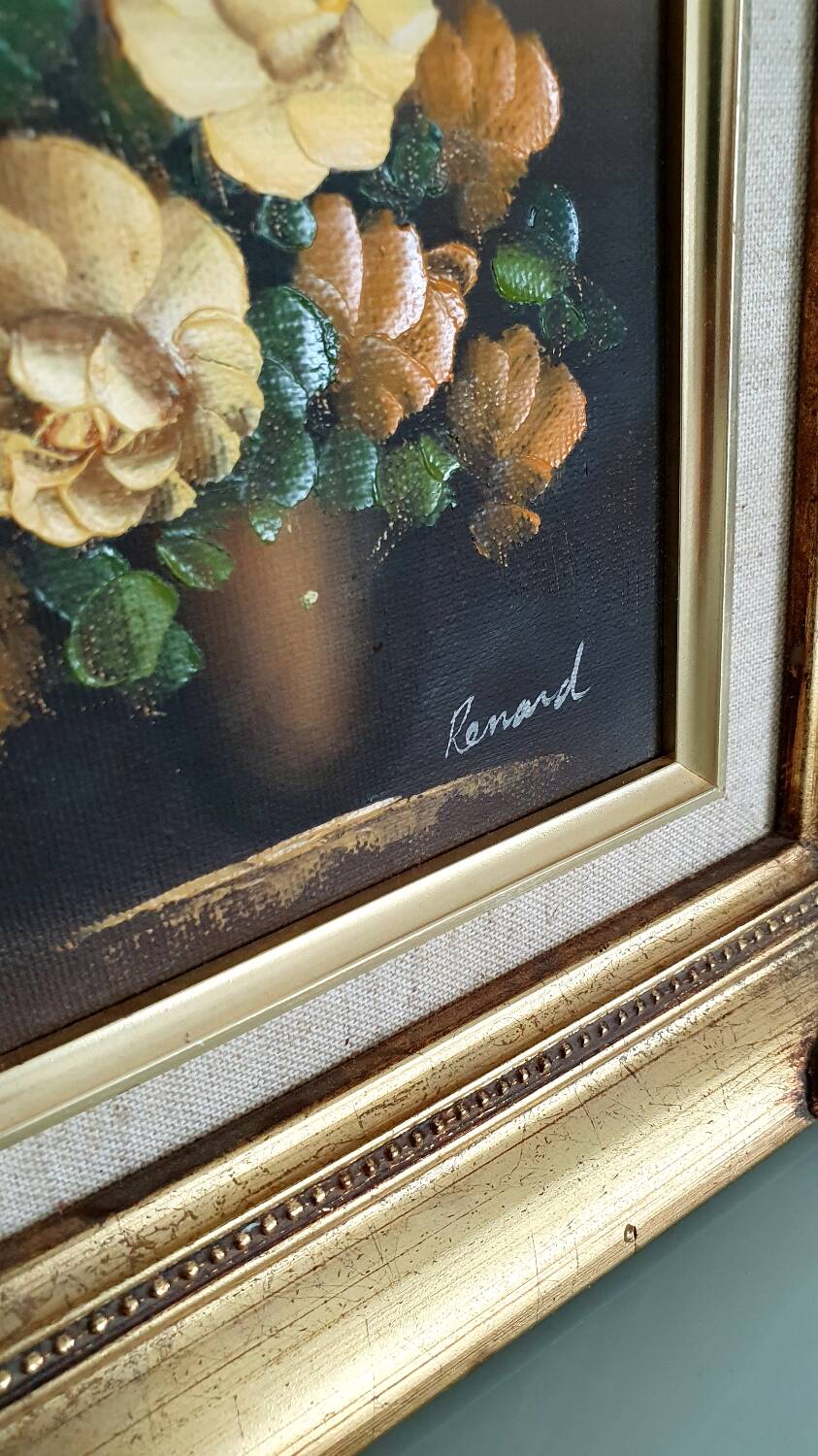 Oil painting - bouquet of roses