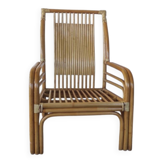 Fauteuil en rotin "Maugrion"