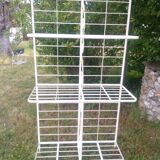 Wrought iron boulangère shelf