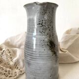 Enamelled terracotta pitcher